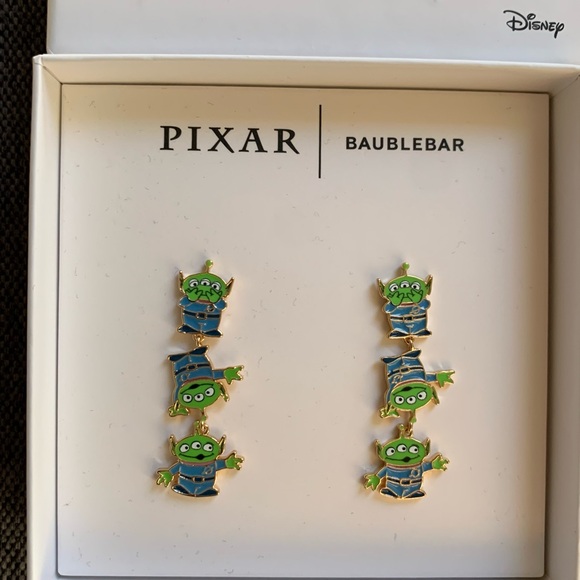 Baublebar X Pixar Disney Toy Story Alien The Claw Dangle Earrings- BRAND NEW! - Picture 2 of 5